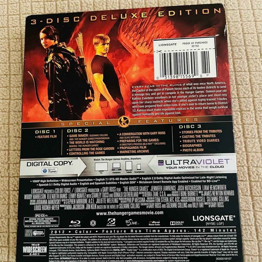 The Hunger Games 3 Blu-Ray Deluxe Edition - Picture 2 of 2